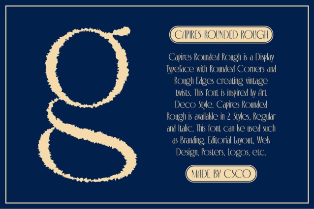 Capires Rounded Rough Font preview image 2