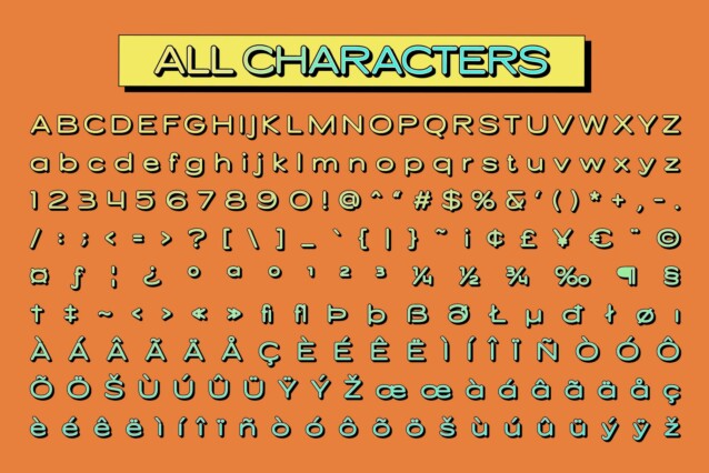 Cenios Rounded 3D Font preview image 5