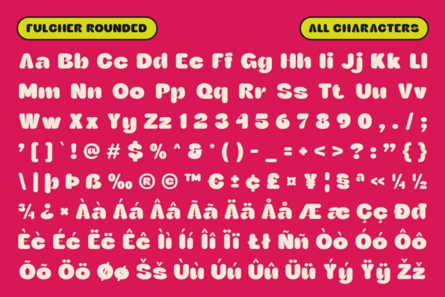 Fulcher Rounded Font preview image 5