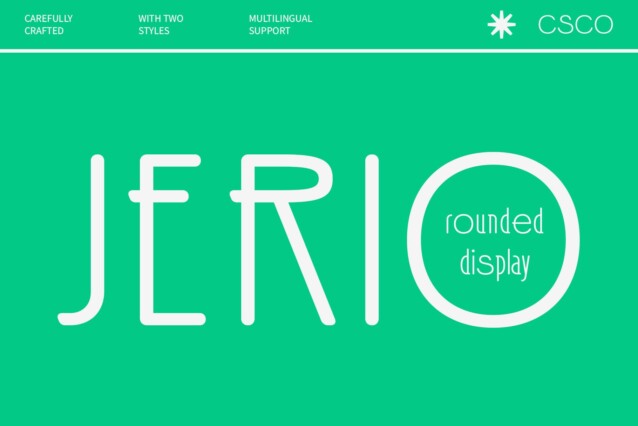 Jerio Rounded Font