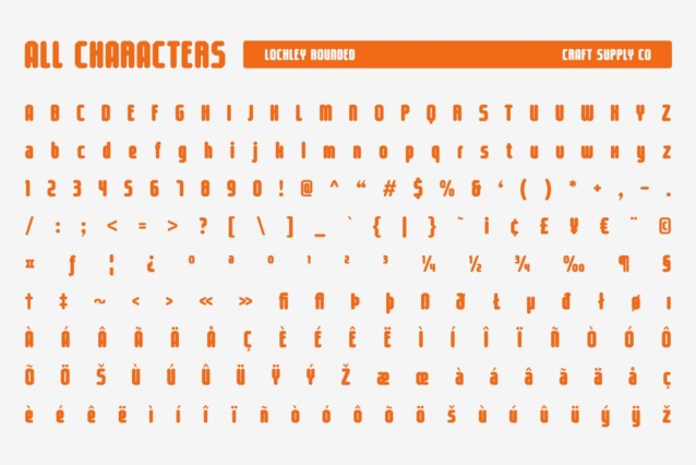 Lochley Rounded Font preview image 5