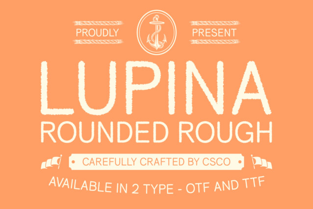 Lupina Rouded Rough Font