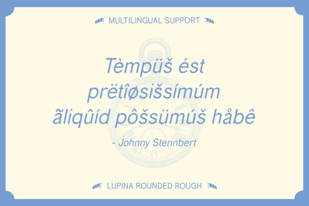 Lupina Rouded Rough Font preview image 4