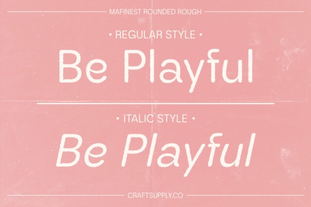 Mafinest Rounded Rough Font preview image 2