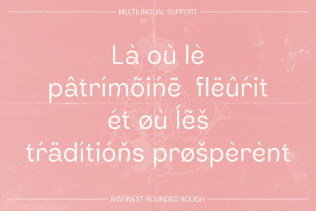 Mafinest Rounded Rough Font preview image 4