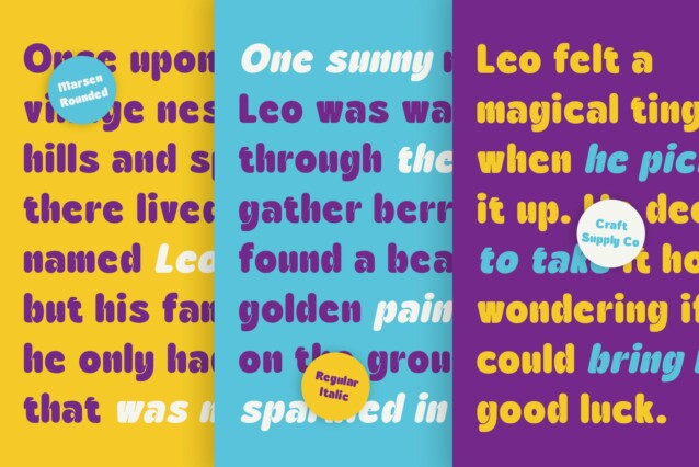 Marsen Rounded Font preview image 2