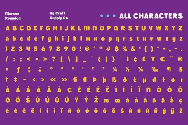 Marsen Rounded Font preview image 5