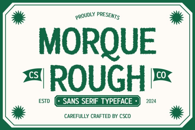 Morque Rough Font