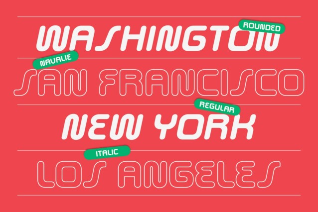 Navalie Rounded Font preview image 2