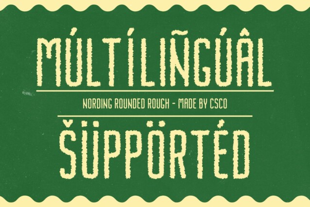 Nordin Rounded Rough Font preview image 4