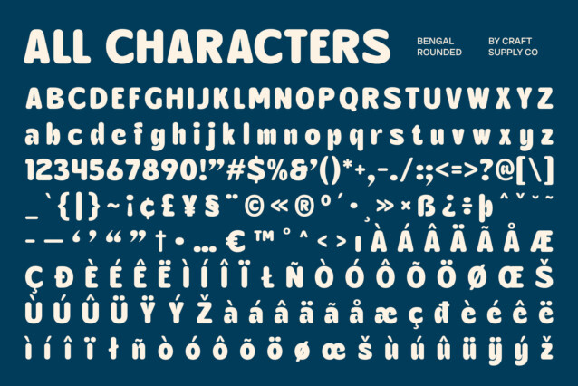 Bengal Rounded Font preview image 5