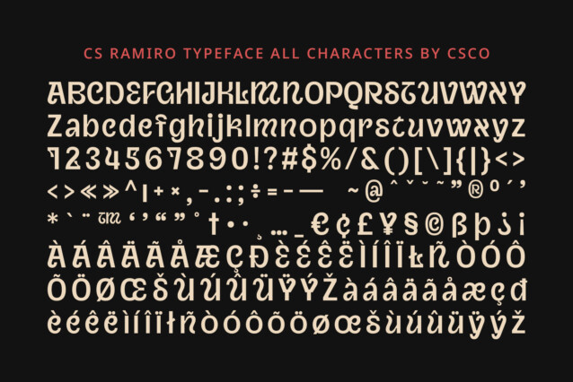 CS Ramiro Font preview image 5