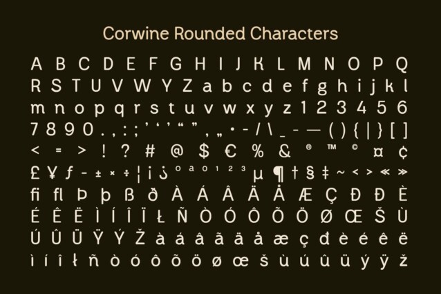 Corwine Rounded Font preview image 5