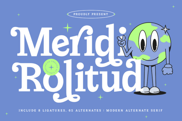Meridi Rolitud Serif Font