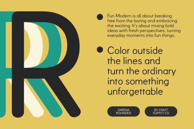 Varena Rounded Font preview image 2
