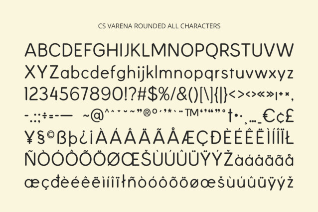 Varena Rounded Font preview image 5