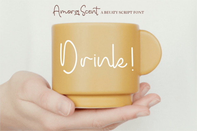 Amora Scent Handwritten Font preview image 3