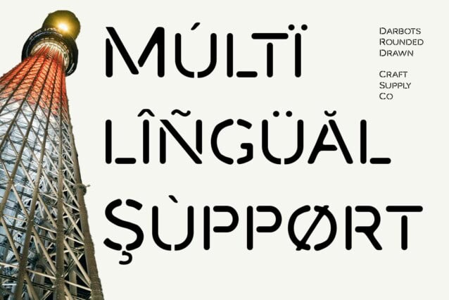Darbots Rounded Drawn Font preview image 4
