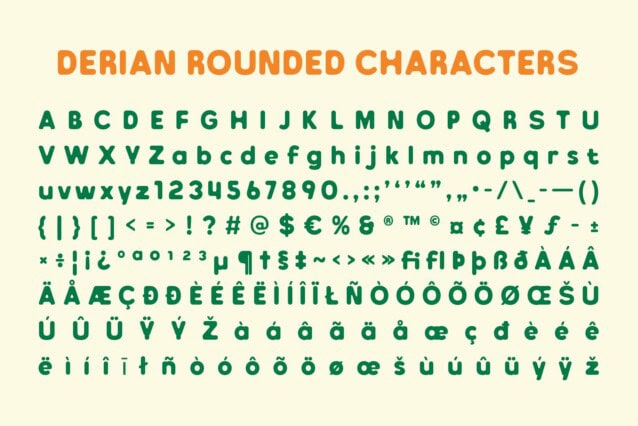 Derian Rounded Font preview image 5