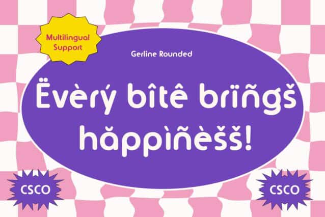 Gerline Rounded Font preview image 4