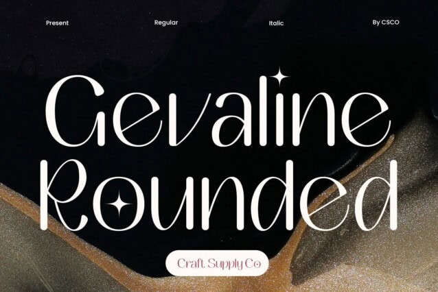 Gevaline Rounded Font