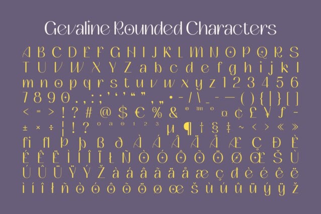 Gevaline Rounded Font preview image 5