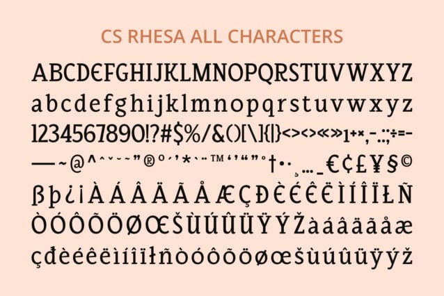 CS Rhesa Font preview image 5