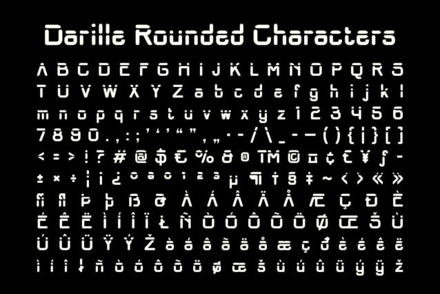 Darille Rounded Font preview image 5