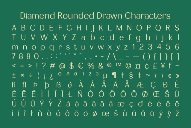 Diamend Rounded Drawn Font preview image 5