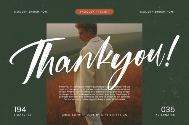 Flusteria Routine Font preview image 5