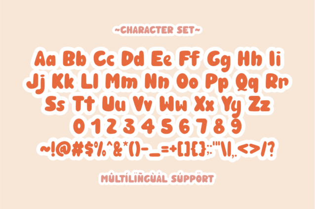 Winter Bubble Display Font preview image 2