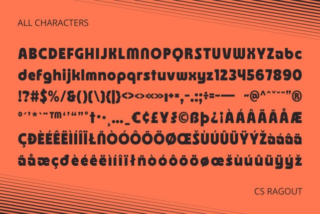 CS Ragout Font preview image 5