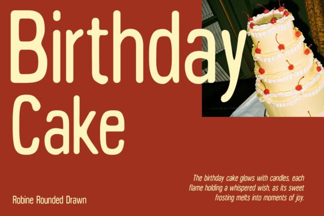 Robine Rounded Drawn Font preview image 2