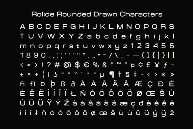 Rolide Rounded Drawn Font preview image 5
