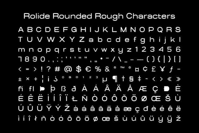 Rolide Rounded Rough Font preview image 5
