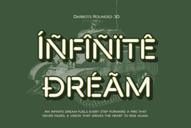 Darbots Rounded 3D Font preview image 4