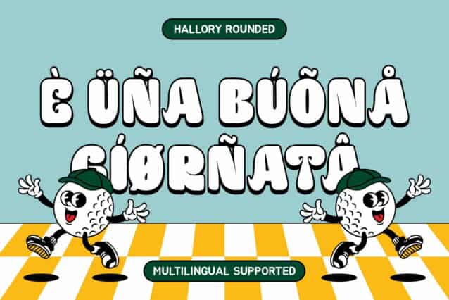 Hallory Rounded Font preview image 4