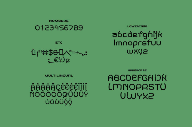 Roinert Squared Font preview image 2