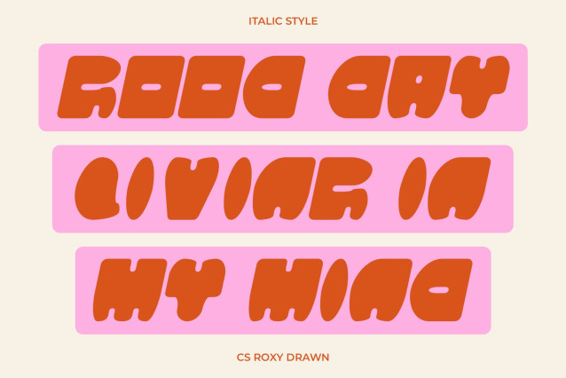 CS Roxy Drawn Font preview image 2