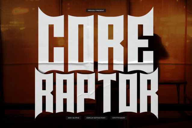 Core Raptor Font
