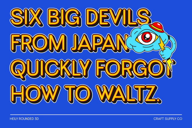 Heily Rounded 3D Font preview image 3