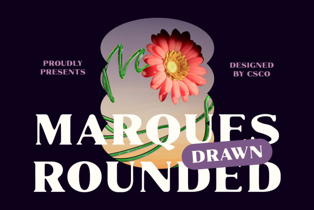 Marques Rounded Drawn Font