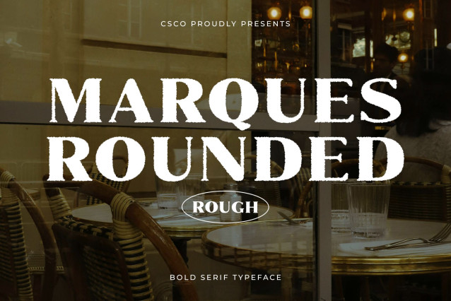 Marques Rounded Rough Font