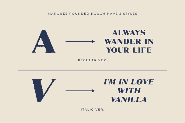 Marques Rounded Rough Font preview image 2