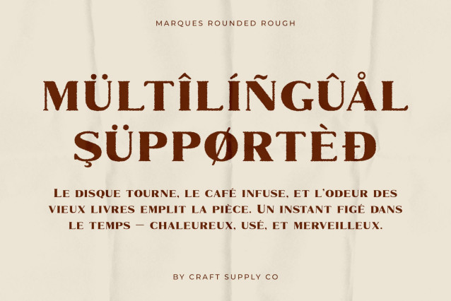 Marques Rounded Rough Font preview image 4