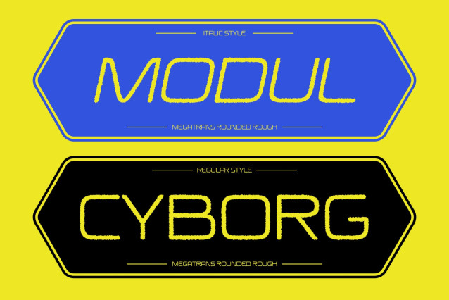 Megatrans Rounded Rough Font preview image 3