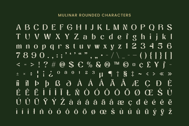 Mulinar Rounded Font preview image 5