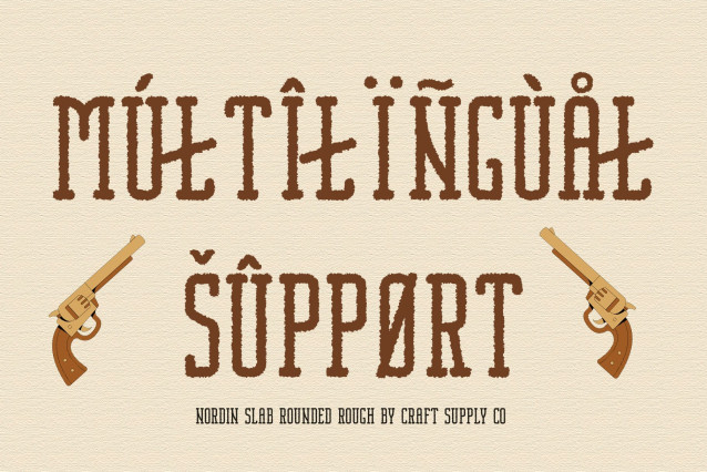 Nordin Slab Rounded Rough Font preview image 4
