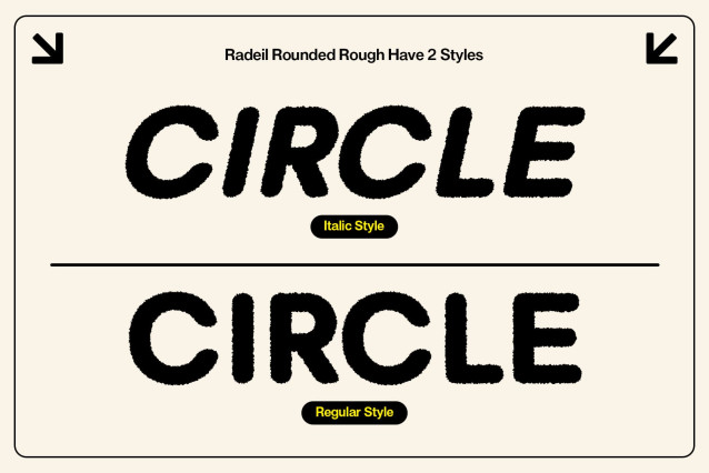Radeil Rounded Rough Font preview image 3