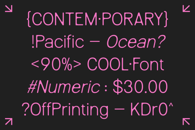 Raftwork Rounded Font preview image 3